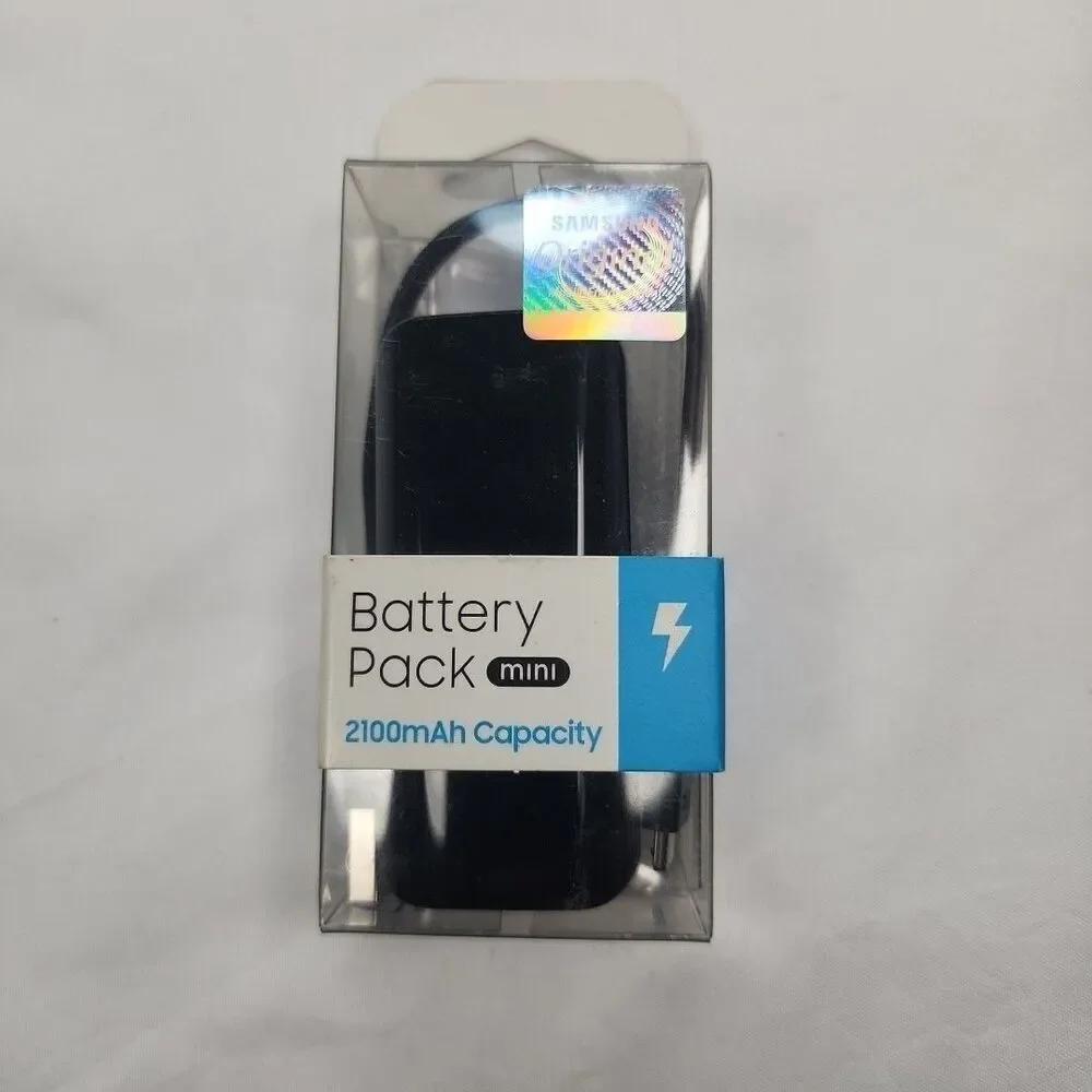 Samsung Battery Pack Mini 2100mAh Capacity USB to MicroUSB Cable - Brand New!